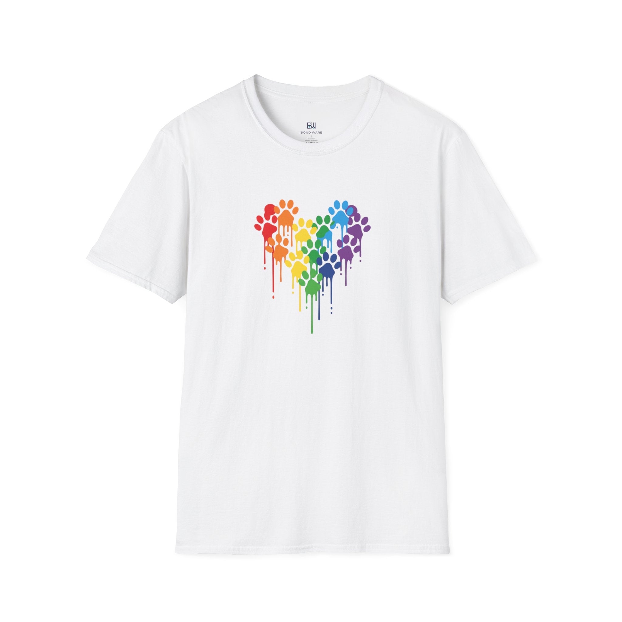 Dog Paws Hearted T-shirt