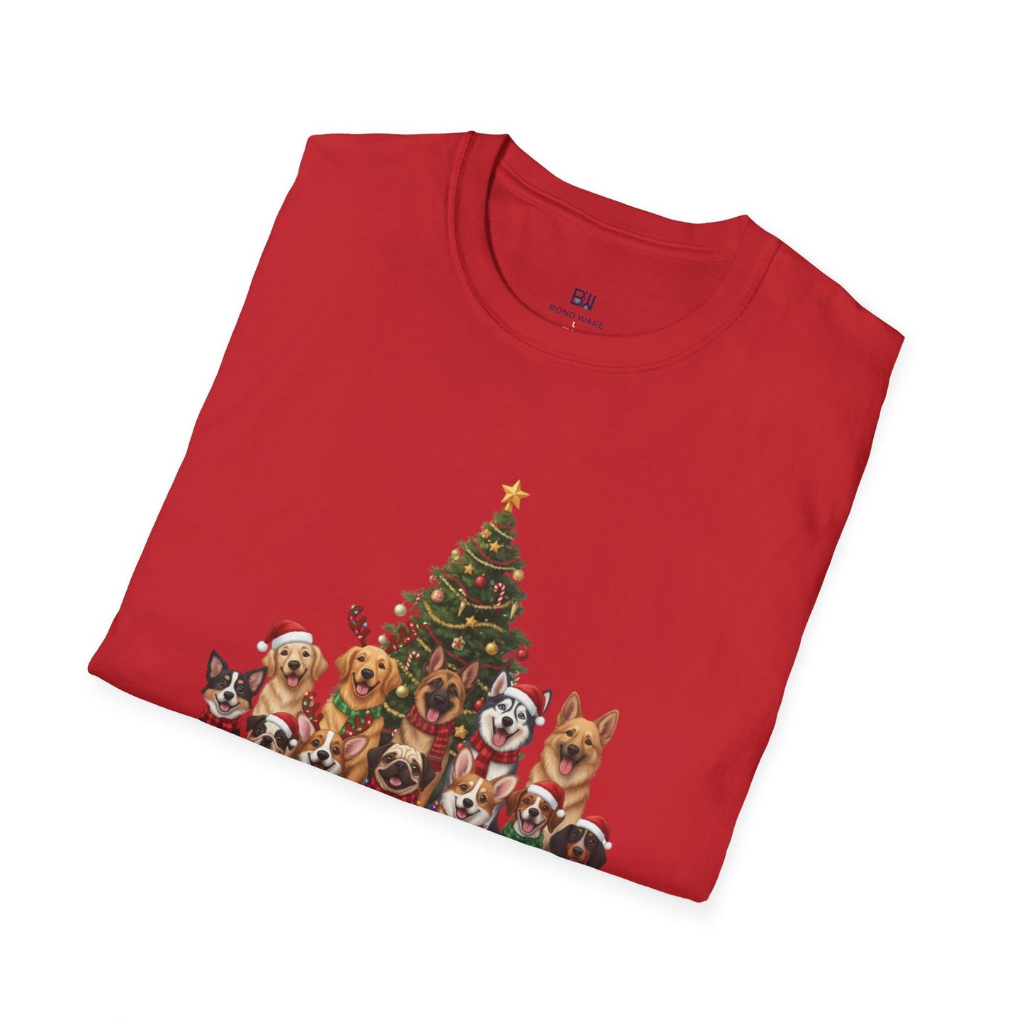 Holiday Hounds Christmas Tree T-Shirt