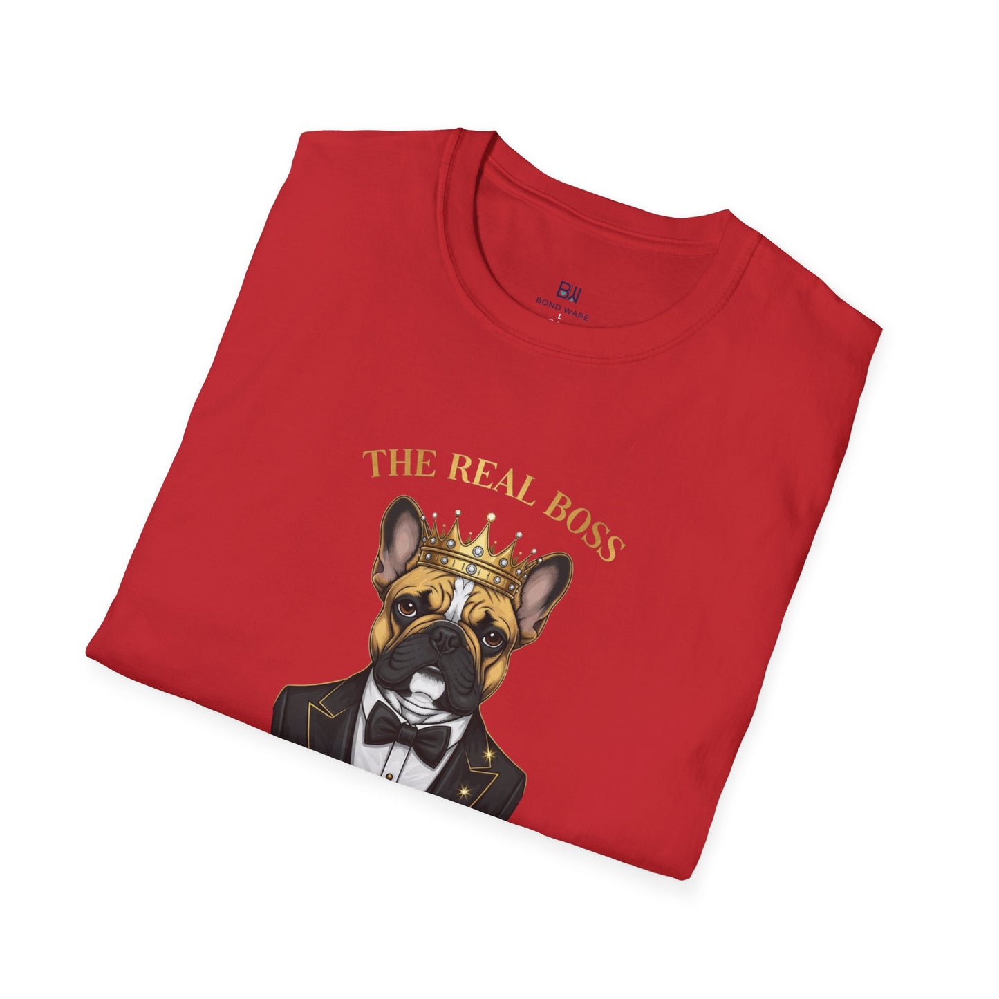 "The Real Boss" French Bulldog Graphic Tee