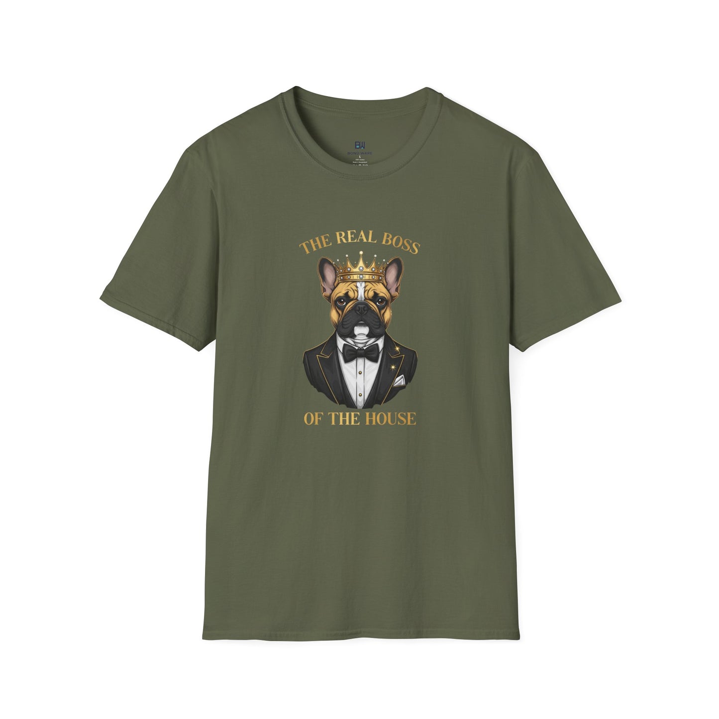 "The Real Boss" French Bulldog Graphic Tee