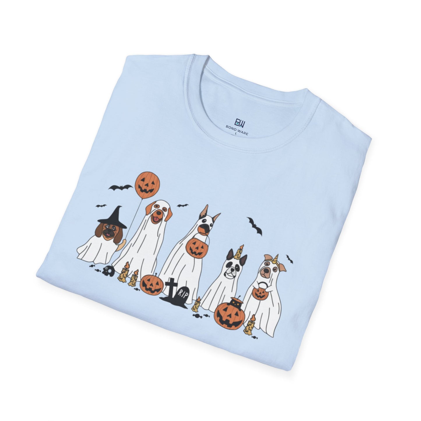 Howl-o-ween Ghost Dog Party T-Shirt