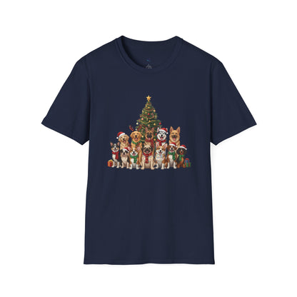 Holiday Hounds Christmas Tree T-Shirt