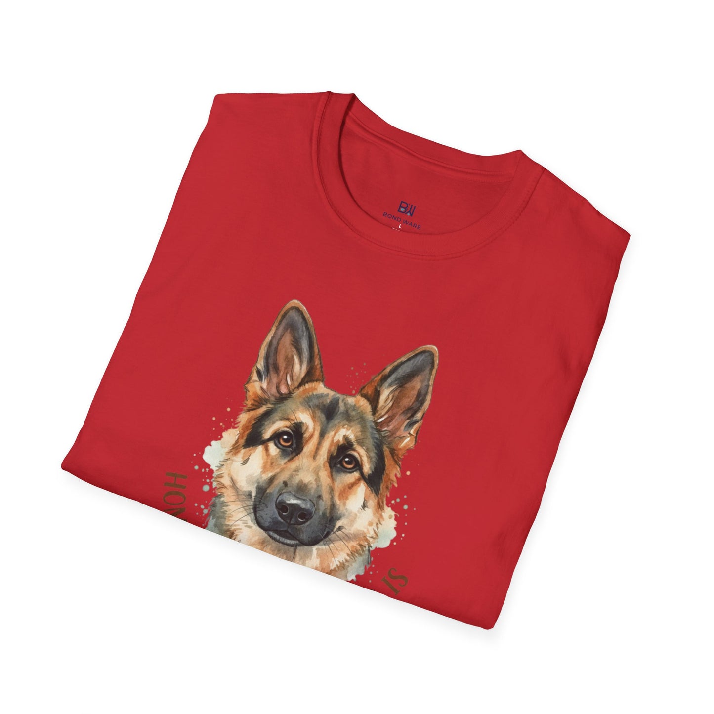 "Home is Where the Dog Is" Watercolor GSD T-Shirt