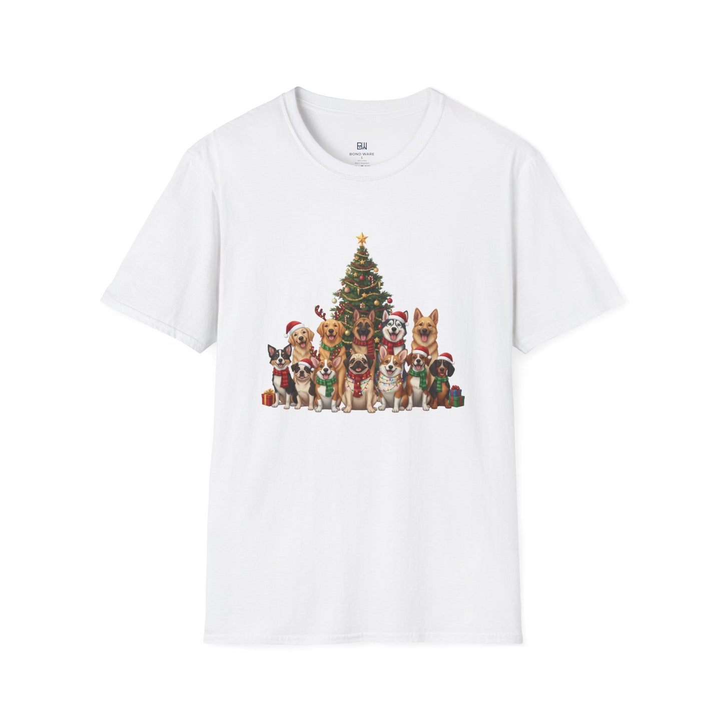 Holiday Hounds Christmas Tree T-Shirt