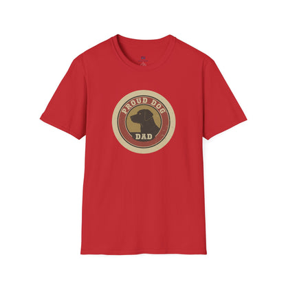 "Proud Dog Dad" Classic Badge Graphic Tee
