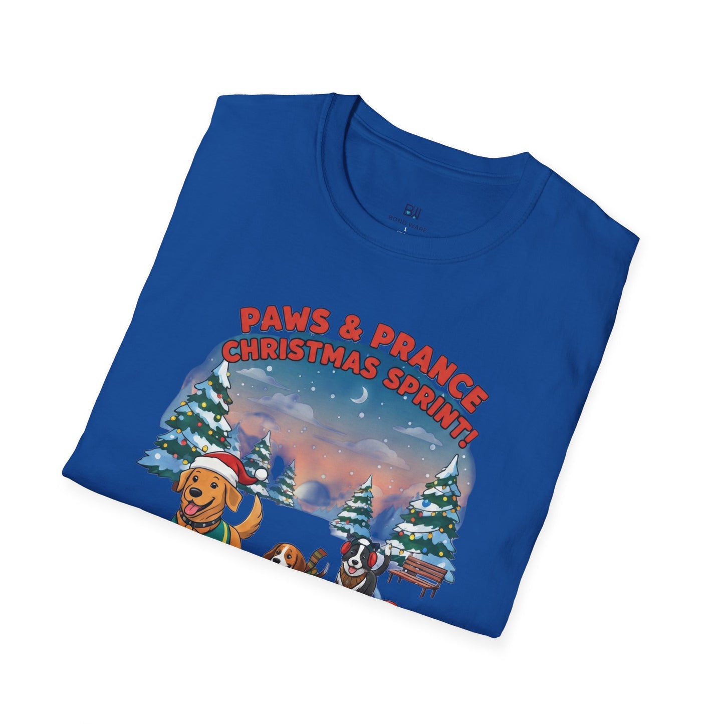Cute Dogs Christmas Sprint Holiday Race Lover T-Shirt