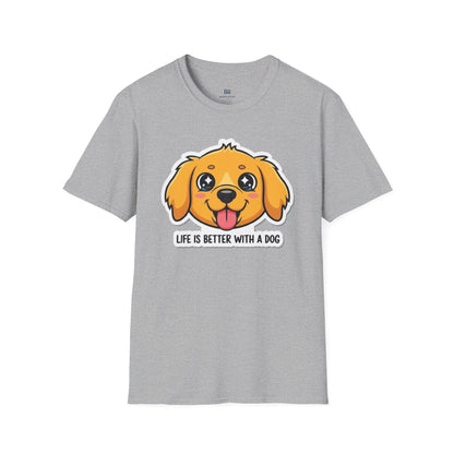"Life Is Better With A Dog" Cute Pup Tee