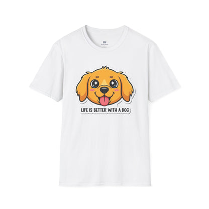 "Life Is Better With A Dog" Cute Pup Tee