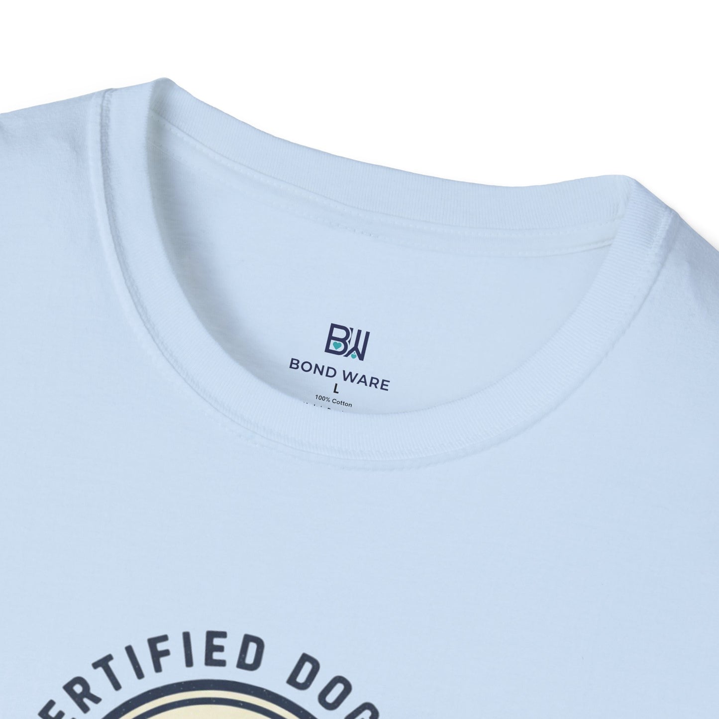 "Certified Dog Dad" Retro-Style Badge T-Shirt