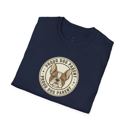 Proud Dog Parent Retro-Style Badge Tee