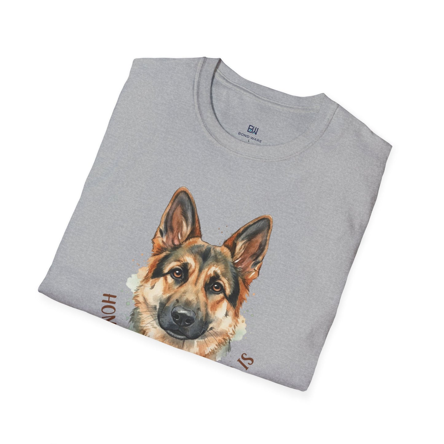 "Home is Where the Dog Is" Watercolor GSD T-Shirt