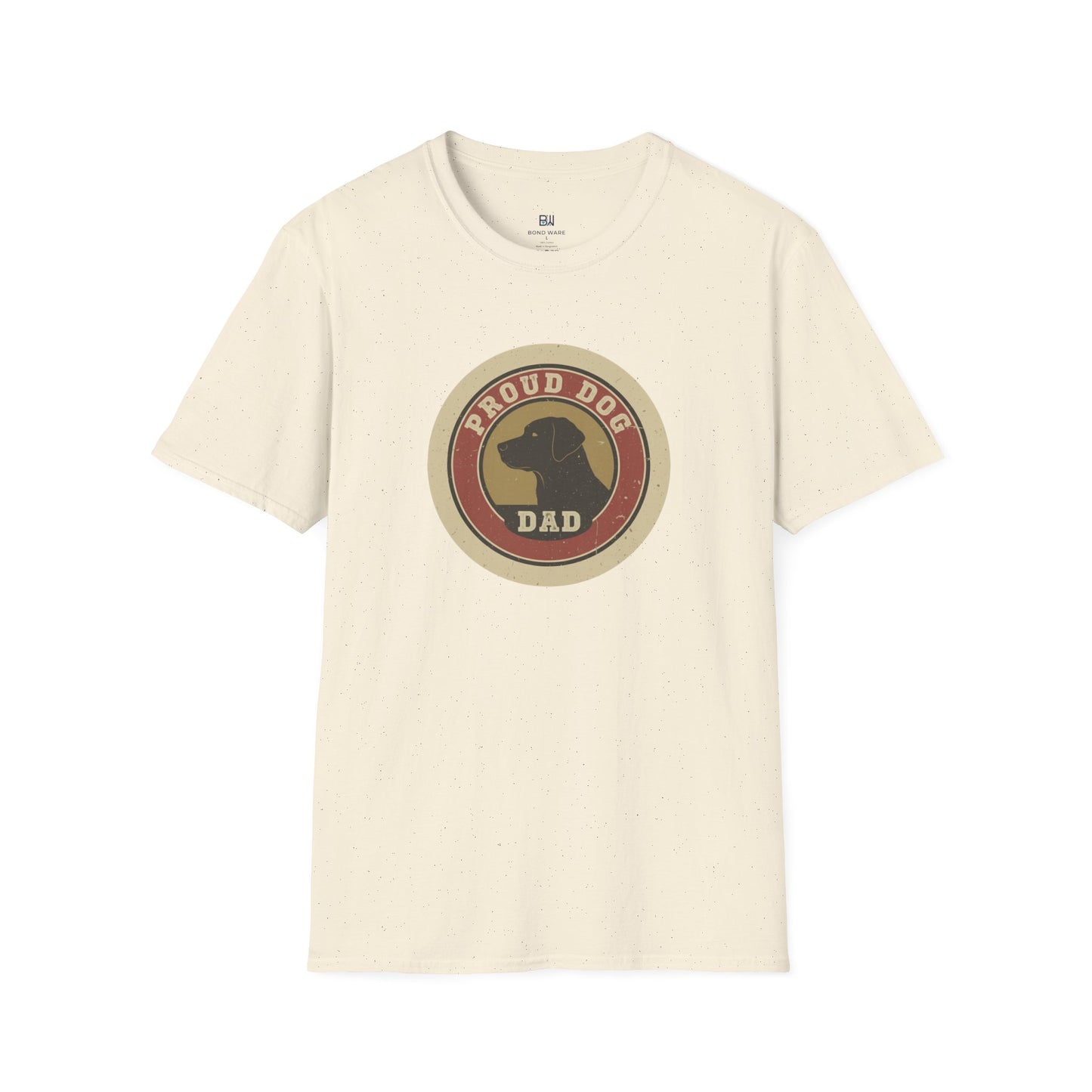 "Proud Dog Dad" Classic Badge Graphic Tee