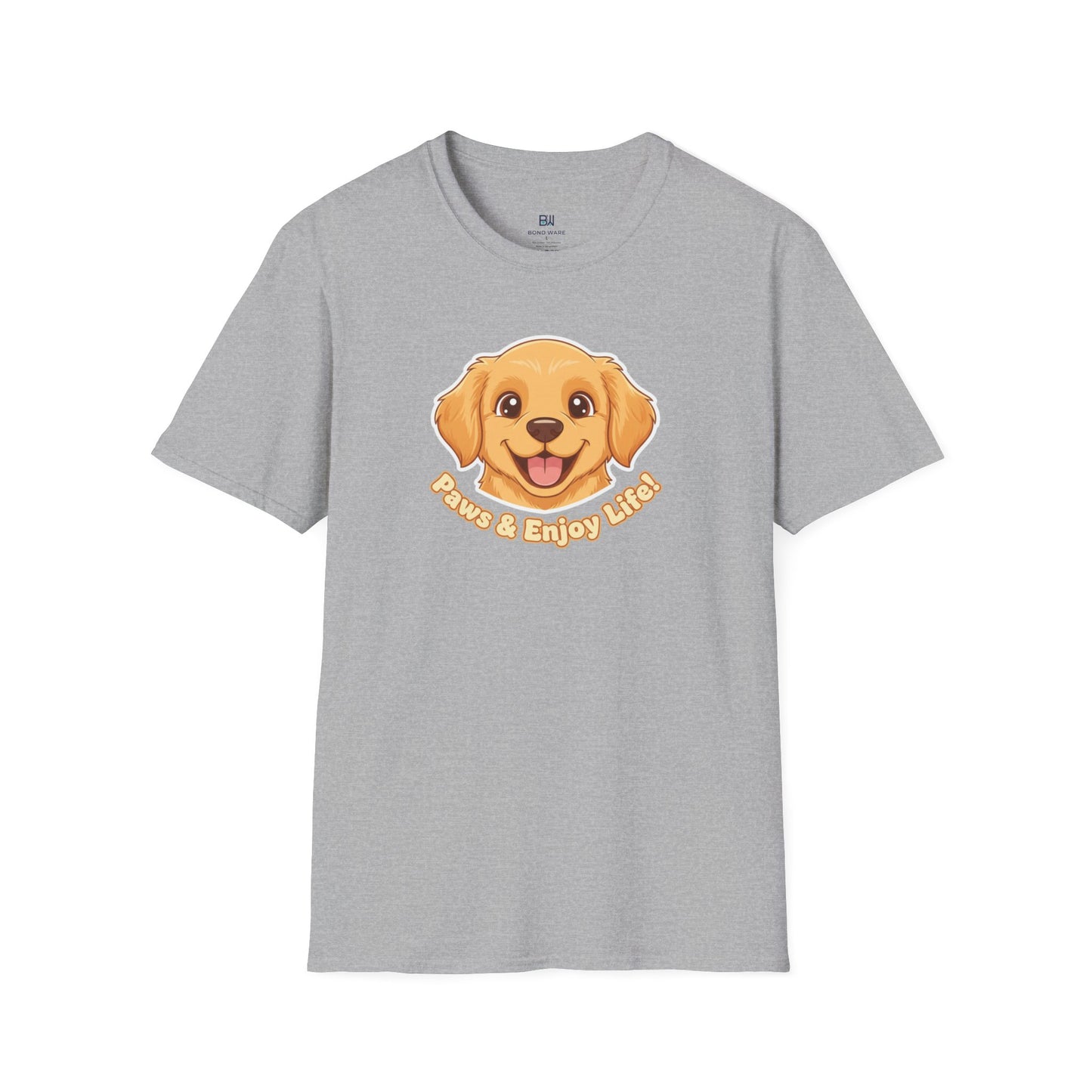 Adorable "Paws & Enjoy Life" Dog Lover Tee