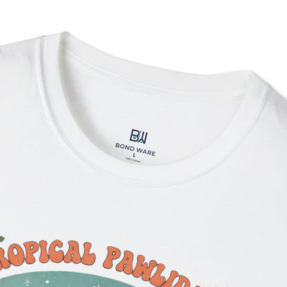 Cute Dogs on Beach Tropical Christmas Holiday T-Shirt