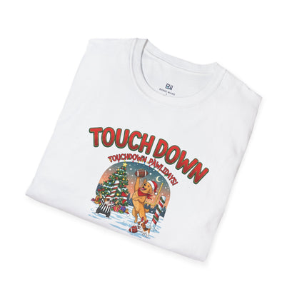 American Football Dog Lover Christmas Holiday T-Shirt