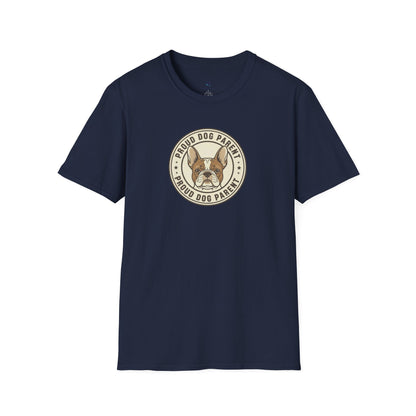 Proud Dog Parent Retro-Style Badge Tee