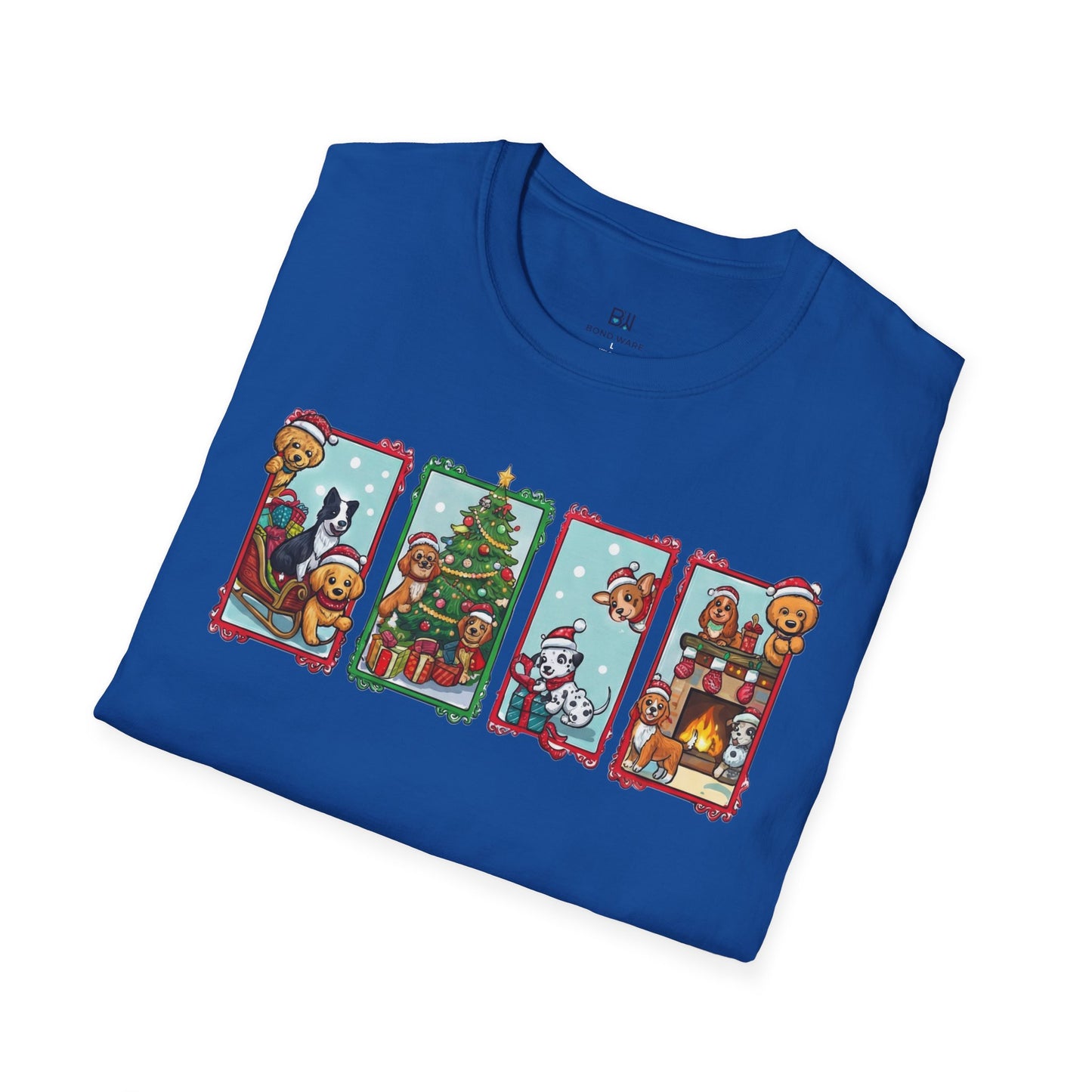 Merry Christmas Dog Comic Story Cute Puppy Holiday T-Shirt