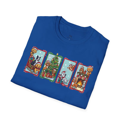Merry Christmas Dog Comic Story Cute Puppy Holiday T-Shirt