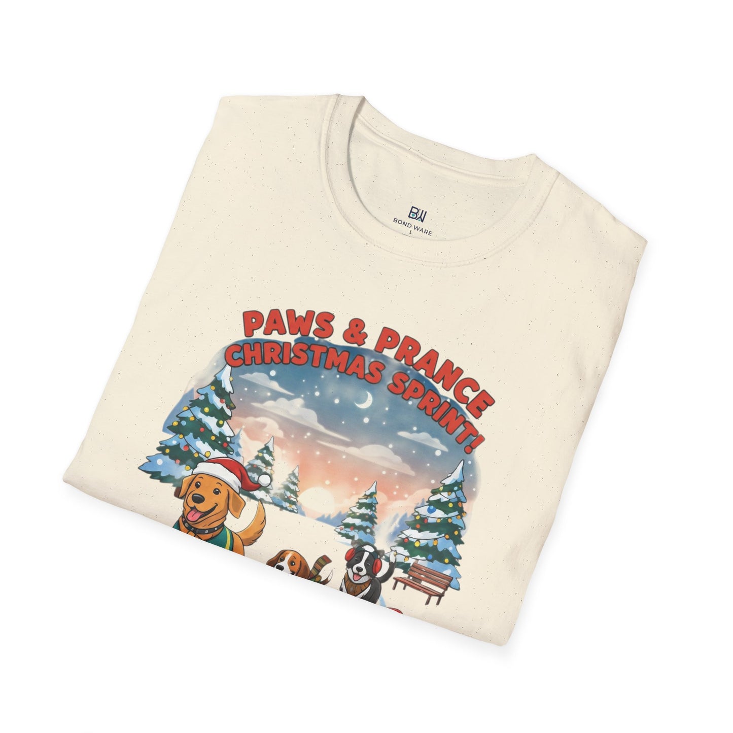 Cute Dogs Christmas Sprint Holiday Race Lover T-Shirt