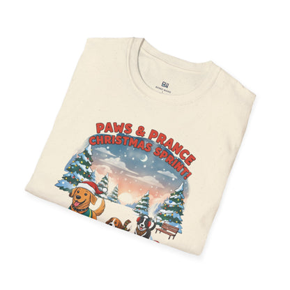 Cute Dogs Christmas Sprint Holiday Race Lover T-Shirt