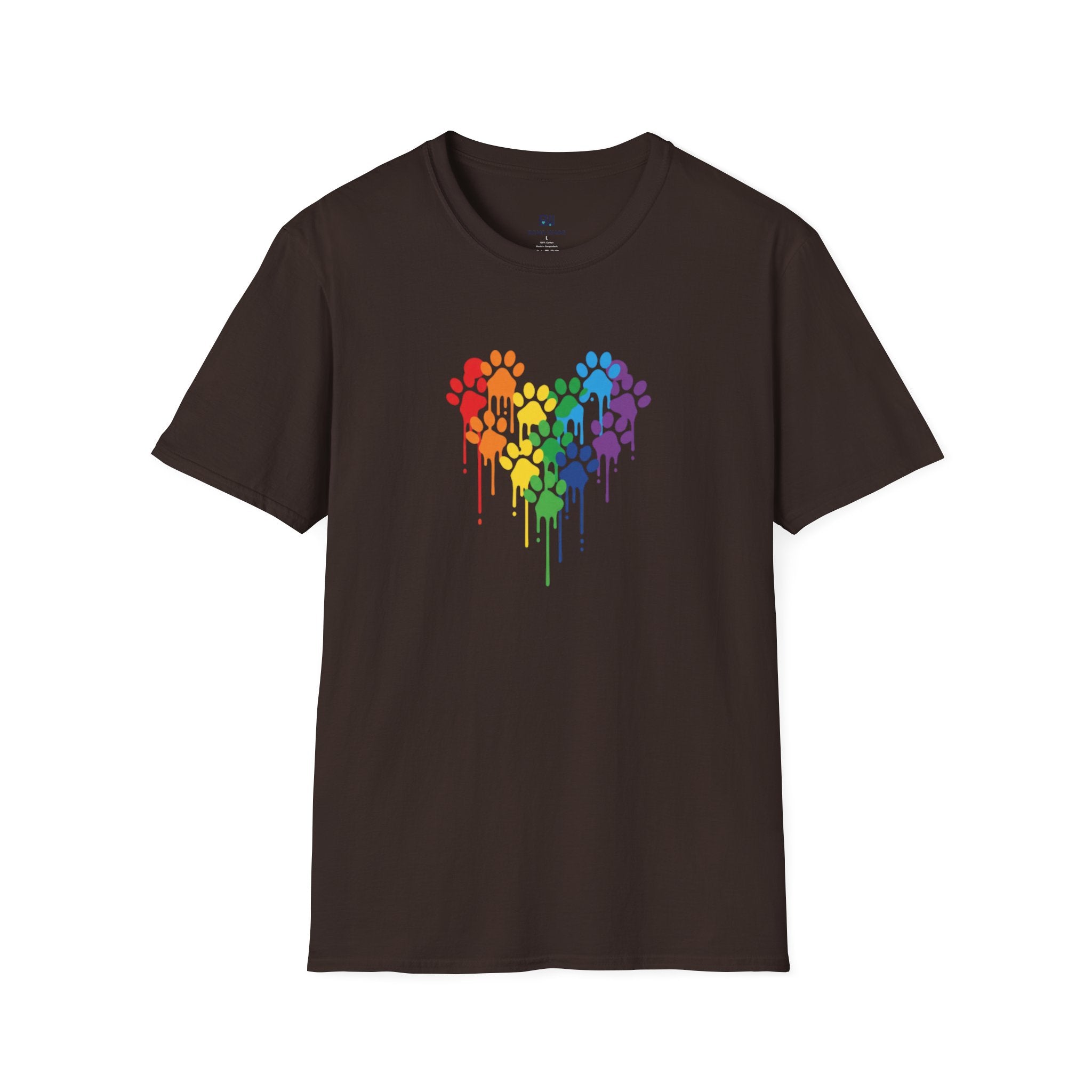 Dog Paws Hearted T-shirt