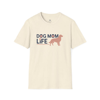Modern "Dog Mom Life" Graphic T-Shirt