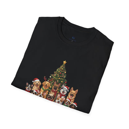 Holiday Hounds Christmas Tree T-Shirt