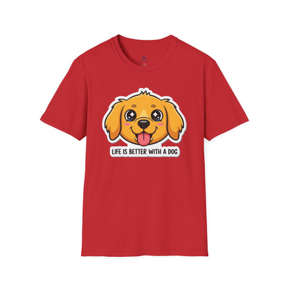 "Life Is Better With A Dog" Cute Pup Tee