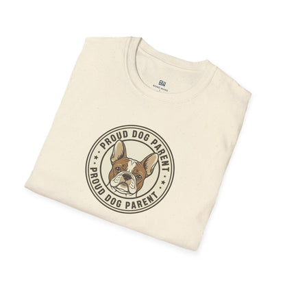 Proud Dog Parent Retro-Style Badge Tee