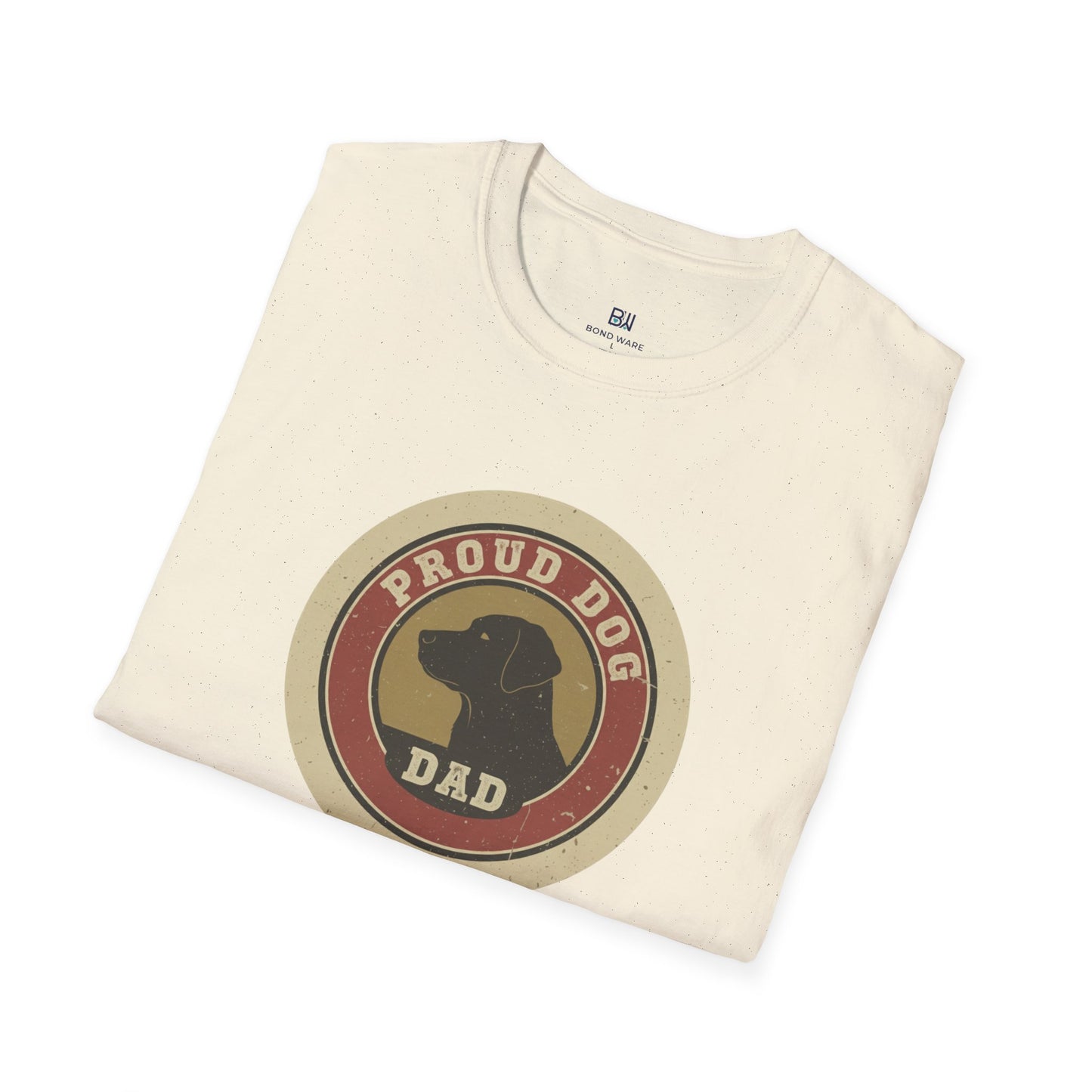 "Proud Dog Dad" Classic Badge Graphic Tee