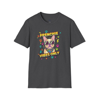 Cool French Bulldog "Vibes Only" T-Shirt