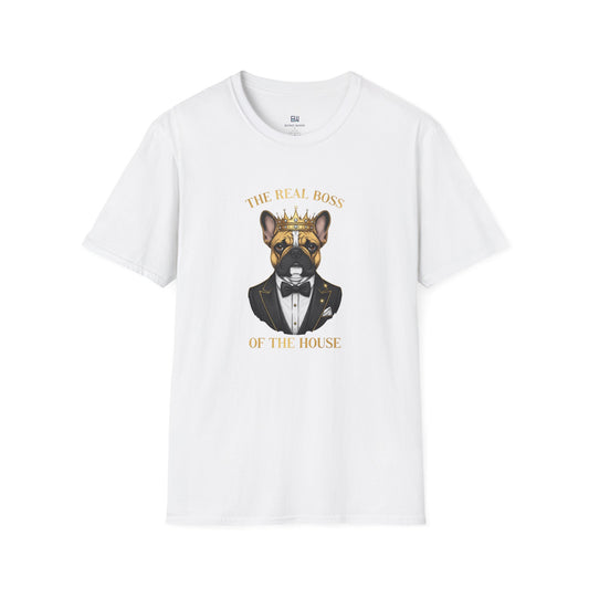 "The Real Boss" French Bulldog Graphic Tee