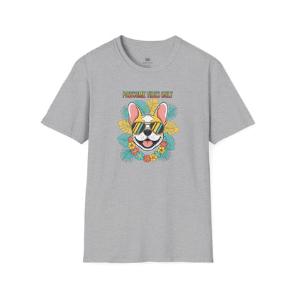 "Pawsome Vibes Only" Summer Frenchie T-Shirt