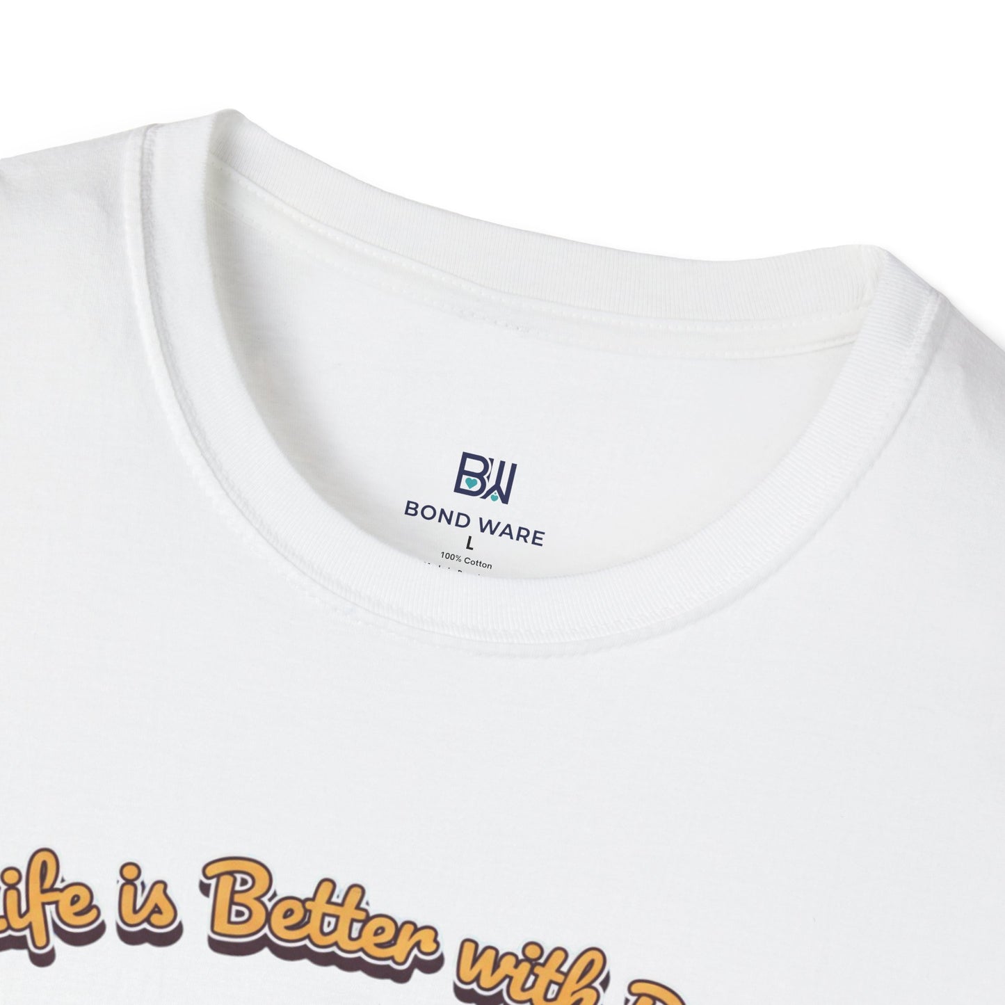 Adorable Dog Stack "Life is Better with Dogs" T-Shirt