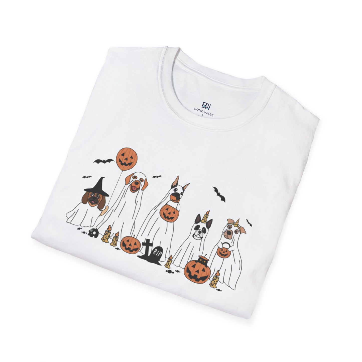 Howl-o-ween Ghost Dog Party T-Shirt