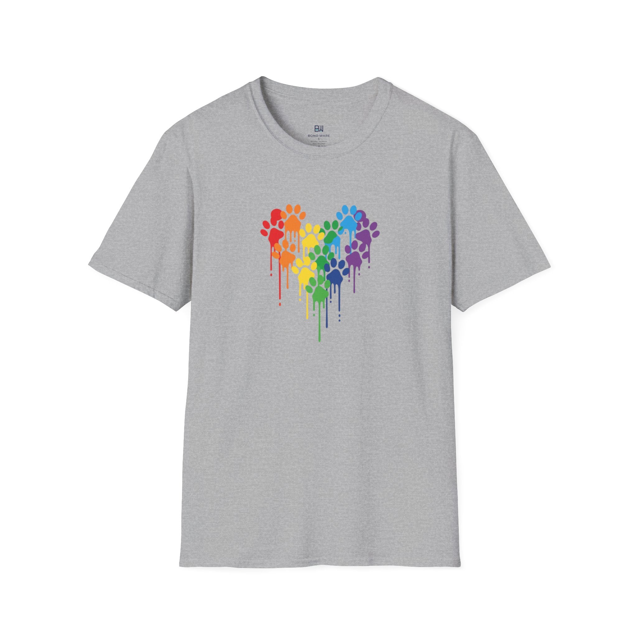 Dog Paws Hearted T-shirt