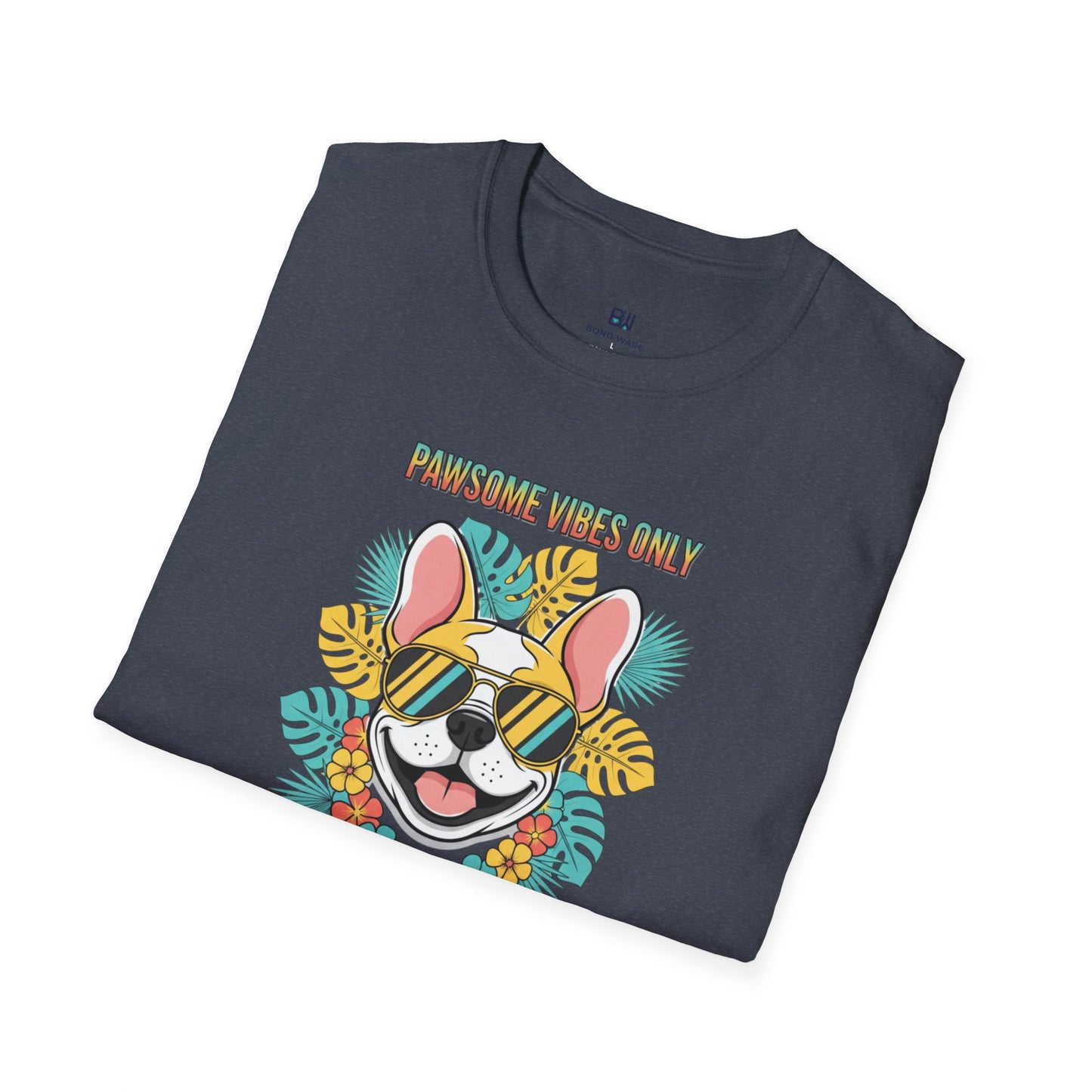 "Pawsome Vibes Only" Summer Frenchie T-Shirt