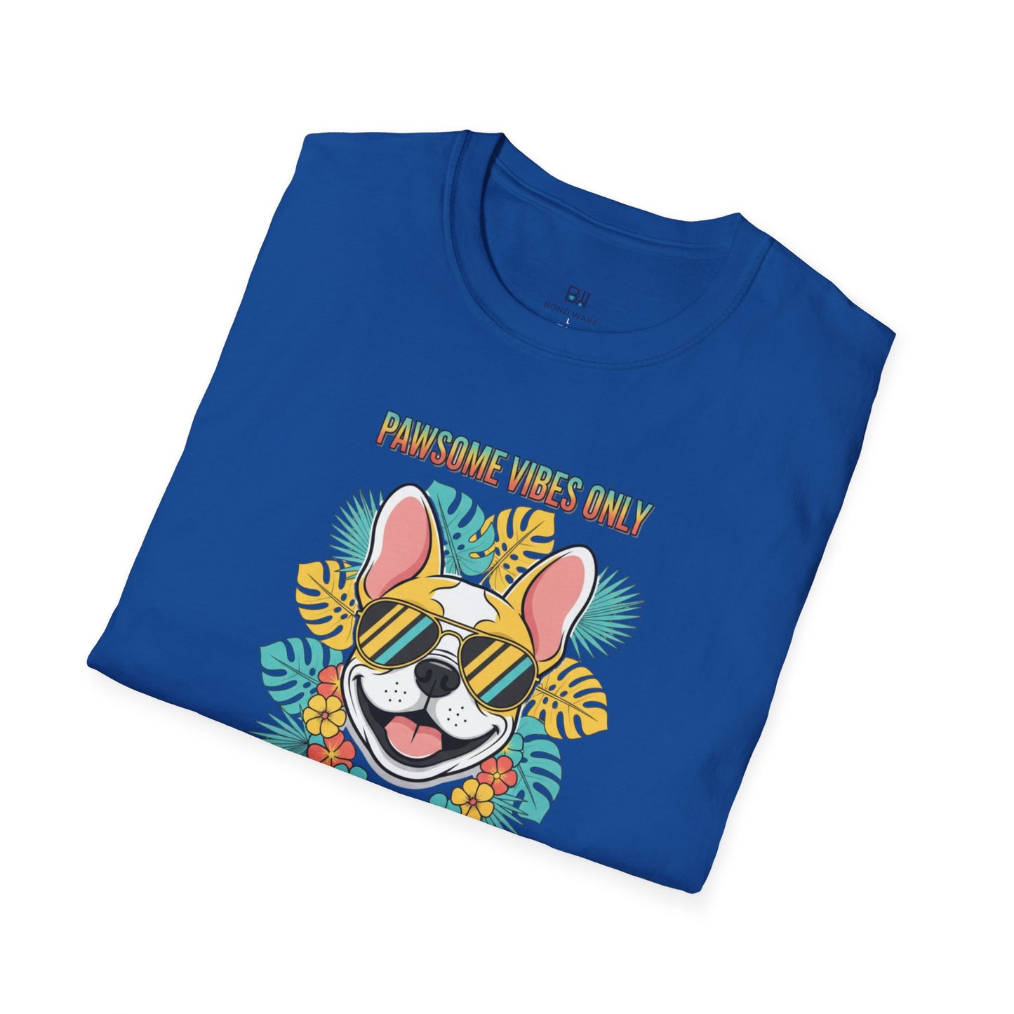 "Pawsome Vibes Only" Summer Frenchie T-Shirt
