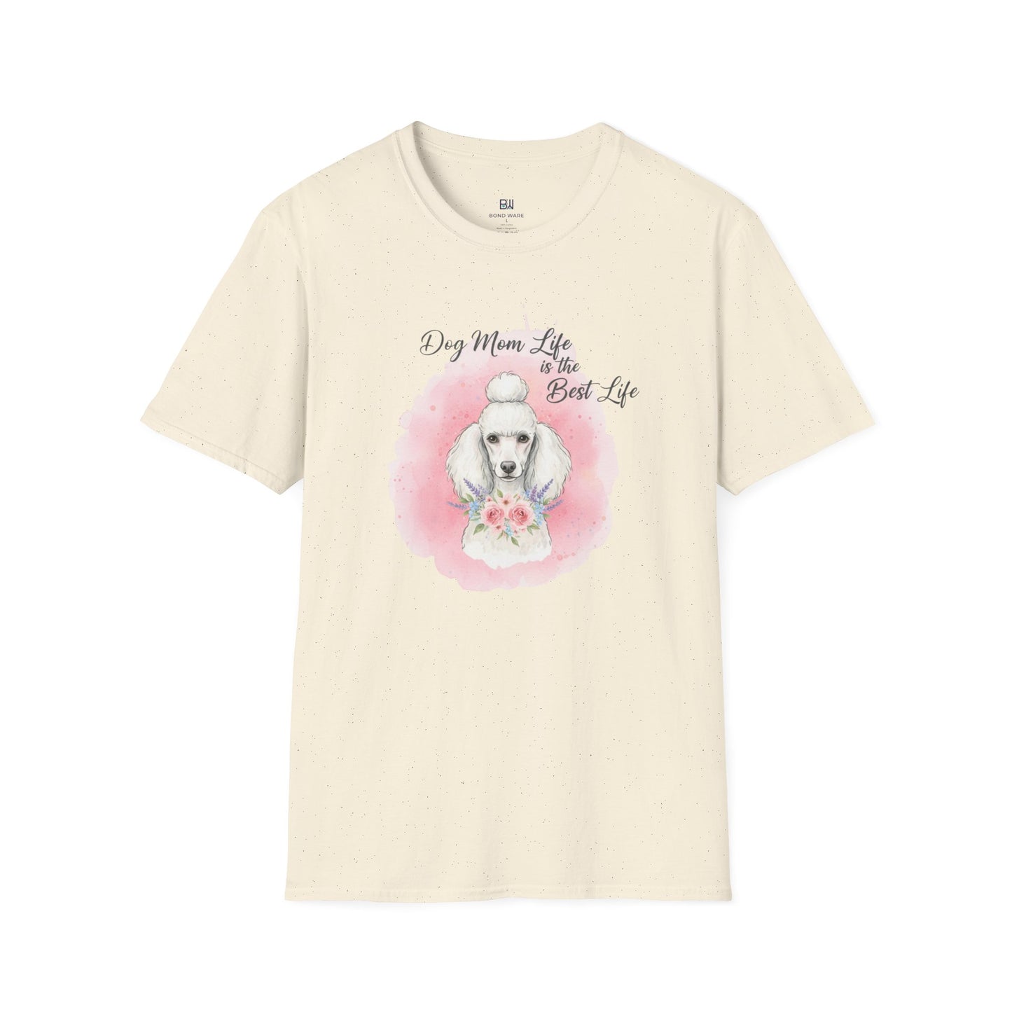 "The Best Life" Floral Poodle Dog Mom Tee