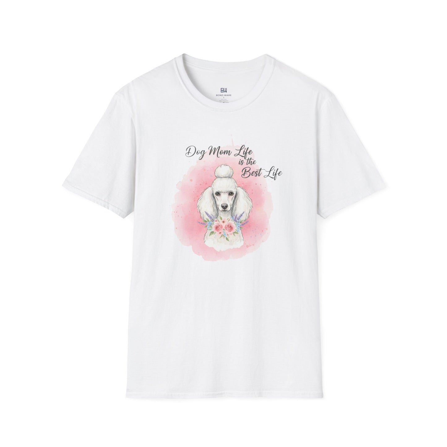 "The Best Life" Floral Poodle Dog Mom Tee