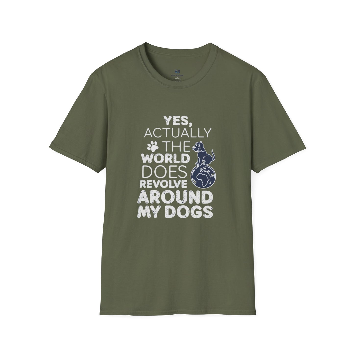 My Dog is My World Funny Graphic T-Shirt