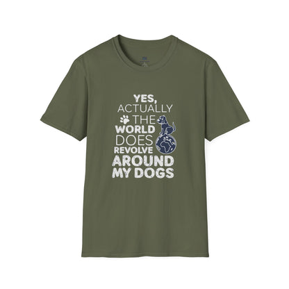 My Dog is My World Funny Graphic T-Shirt