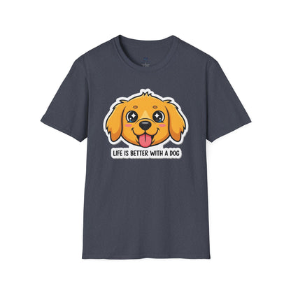 "Life Is Better With A Dog" Cute Pup Tee