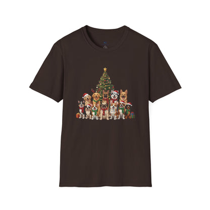 Holiday Hounds Christmas Tree T-Shirt