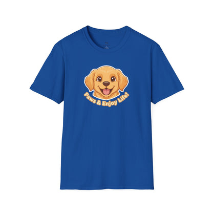 Adorable "Paws & Enjoy Life" Dog Lover Tee