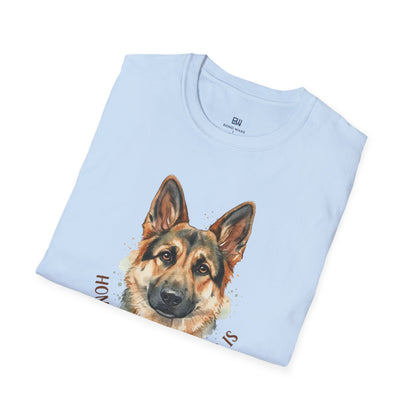 "Home is Where the Dog Is" Watercolor GSD T-Shirt