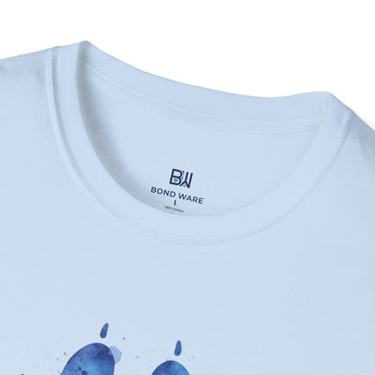 "Life is Better with Paws" Watercolor Paw Tee