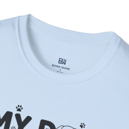 Funny Dog Lover "My Dog Walks Me" T-Shirt