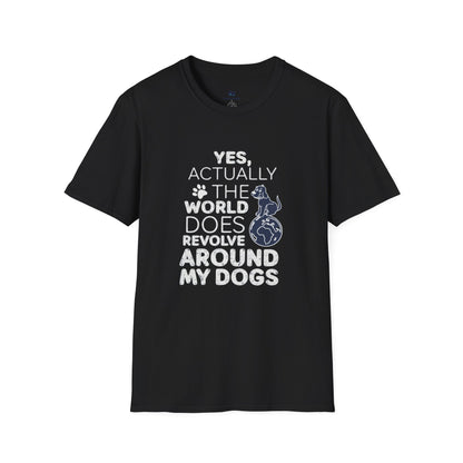 My Dog is My World Funny Graphic T-Shirt