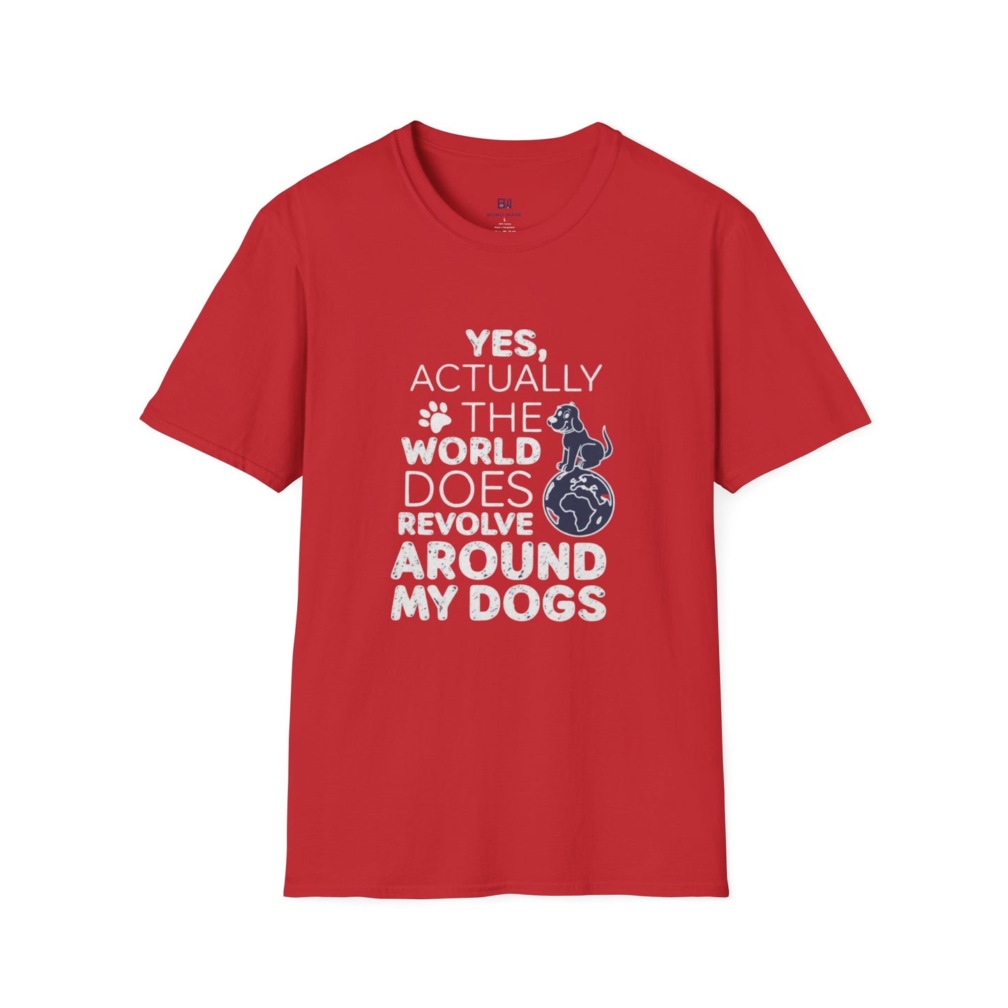 My Dog is My World Funny Graphic T-Shirt